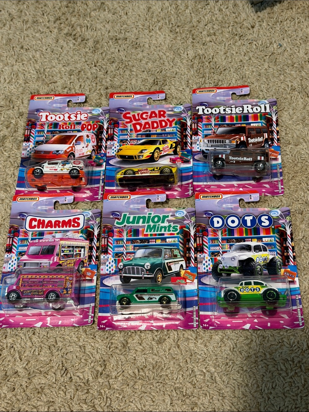 Matchbox Candy Rides set collection of 6 NEE